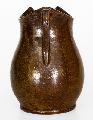 Glazed Stoneware Pitcher, Southern origin, fourth quarter 19th century