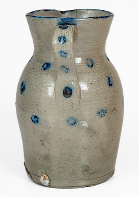 Rare attrib. Craven Family, Randolph or Moore County, NC Cobalt-Spotted Stoneware Pitcher