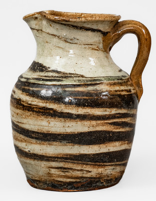 Stoneware Swirl Pitcher, Propst or Reinhardt Pottery, Vale, NC, c1935