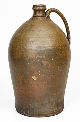Rare W. GRINSTAFF 1874 Two-Gallon Salt-Glazed Stoneware Jug, Blount County, Tenn.