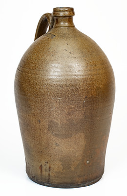 Rare W. GRINSTAFF 1874 Two-Gallon Salt-Glazed Stoneware Jug, Blount County, Tenn.