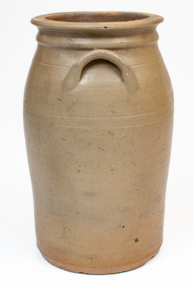 Extremely Rare W. GRINSTAFF, Blount County, TN Stoneware Jar w/ Impressed Cardinal Motif