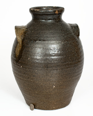 Lincoln County, NC Alkaline-Glazed Stoneware Jar w/ Glass Run