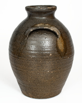 Lincoln County, NC Alkaline-Glazed Stoneware Jar w/ Glass Run
