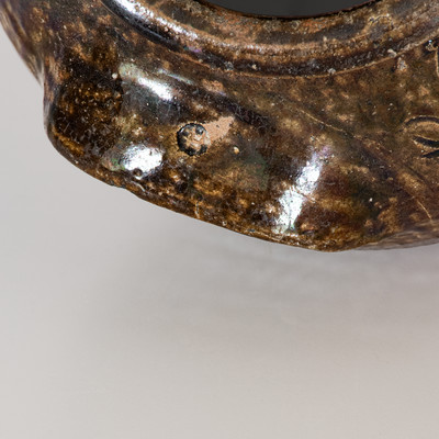 Rare TR (Thomas Rudisil, Lincoln County, NC) Alkaline-Glazed Stoneware Jar