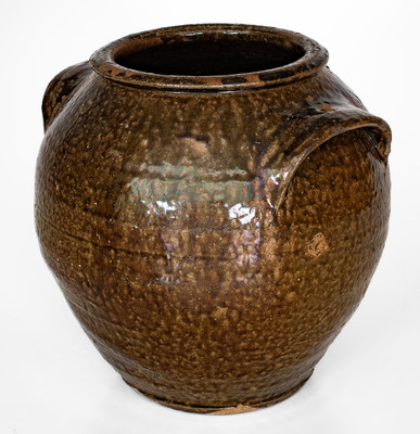 Rare TR (Thomas Rudisil, Lincoln County, NC) Alkaline-Glazed Stoneware Jar