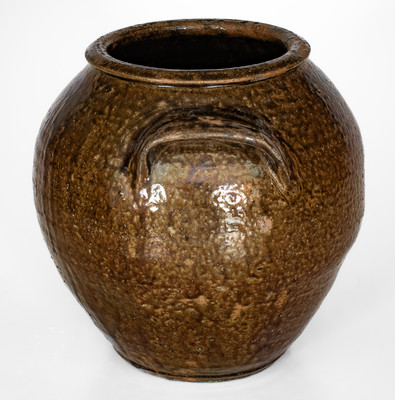 Rare TR (Thomas Rudisil, Lincoln County, NC) Alkaline-Glazed Stoneware Jar