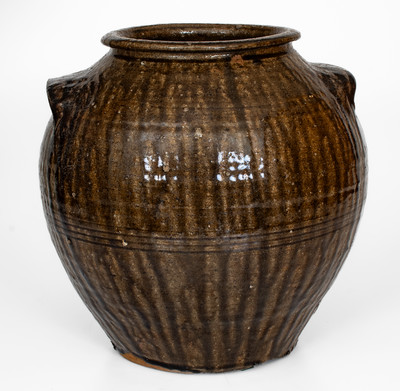 Lincoln County, North Carolina Stoneware Jar, possibly Daniel Seagle, mid 19th century