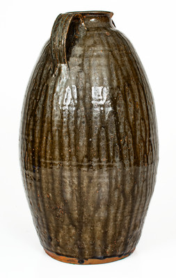 Alkaline-Glazed Stoneware Jar w/ Open Handles, South Carolina or Georgia