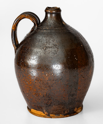 Manganese-Glazed Redware Jug attrib. Hinkle-Mort Pottery, Jefferson County, Tenn.