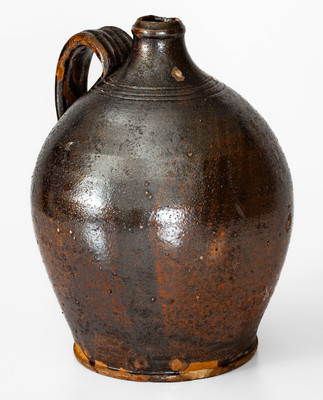 Manganese-Glazed Redware Jug attrib. Hinkle-Mort Pottery, Jefferson County, Tenn.