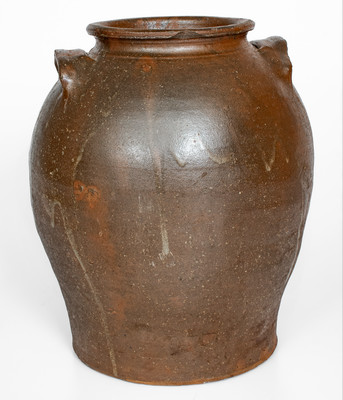 Stoneware Jar attrib. Lewis Miles's Stony Bluff Manufactory, Horse Creek Valley, Edgefield Distrist, SC