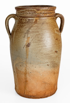 W GRINSTAFF 18 (Blount County, Tenn.) Two-Gallon Salt-Glazed Stoneware Jar