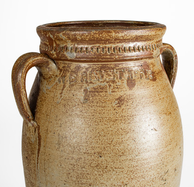 W GRINSTAFF 18 (Blount County, Tenn.) Two-Gallon Salt-Glazed Stoneware Jar
