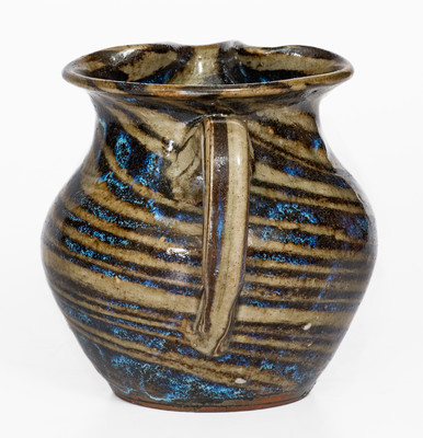 E.W. REINHARDT / VALE, N.C. Stoneware Swirl Pitcher, c1935