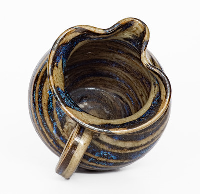 E.W. REINHARDT / VALE, N.C. Stoneware Swirl Pitcher, c1935