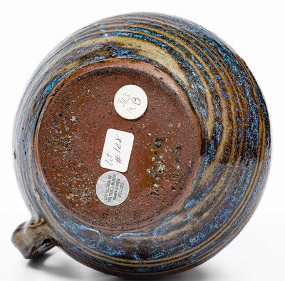 E.W. REINHARDT / VALE, N.C. Stoneware Swirl Pitcher, c1935