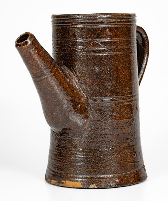 Extremely Rare attrib. Hinkle-Mort Pottery, Jefferson County, Tenn. Redware Coffeepot