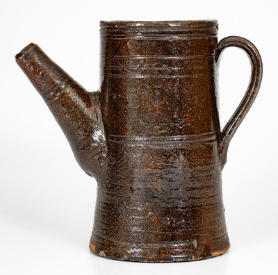 Extremely Rare attrib. Hinkle-Mort Pottery, Jefferson County, Tenn. Redware Coffeepot