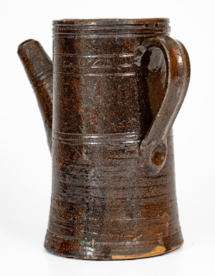 Extremely Rare attrib. Hinkle-Mort Pottery, Jefferson County, Tenn. Redware Coffeepot