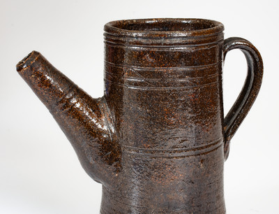 Extremely Rare attrib. Hinkle-Mort Pottery, Jefferson County, Tenn. Redware Coffeepot