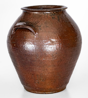 Exceedingly Rare and Important "Maj. T Owenby" Stoneware Jar, Union District, South Carolina