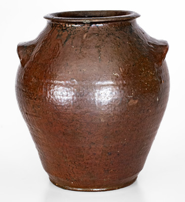 Exceedingly Rare and Important "Maj. T Owenby" Stoneware Jar, Union District, South Carolina