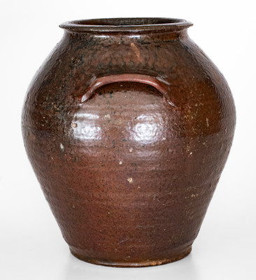 Exceedingly Rare and Important "Maj. T Owenby" Stoneware Jar, Union District, South Carolina