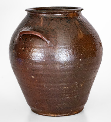Exceedingly Rare and Important "Maj. T Owenby" Stoneware Jar, Union District, South Carolina