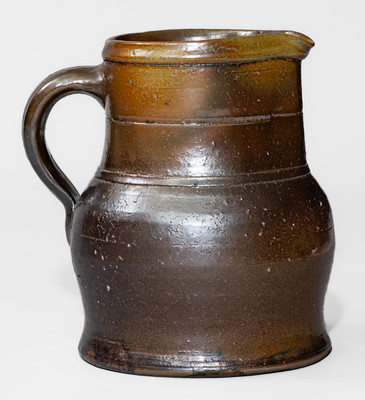 Attrib. Decker Pottery, Washington County, Tenn. Stoneware Pitcher, c1872-1910