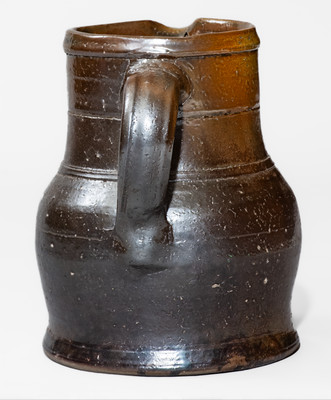 Attrib. Decker Pottery, Washington County, Tenn. Stoneware Pitcher, c1872-1910