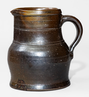 Attrib. Decker Pottery, Washington County, Tenn. Stoneware Pitcher, c1872-1910