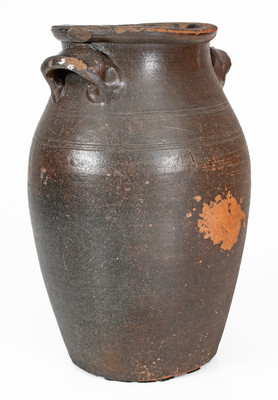 Attrib. Mort Pottery, Jefferson County, Tennessee Stoneware Jar