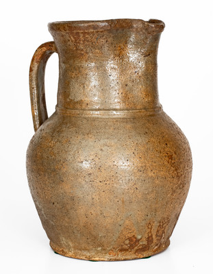 Edgefield District, SC Stoneware Pitcher, third quarter 19th century