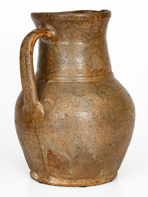 Edgefield District, SC Stoneware Pitcher, third quarter 19th century