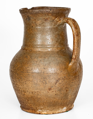 Edgefield District, SC Stoneware Pitcher, third quarter 19th century