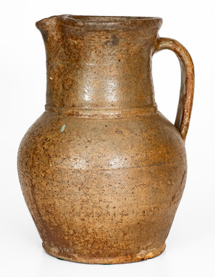 Edgefield District, SC Stoneware Pitcher, third quarter 19th century