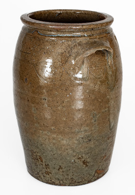 Three-Gallon Alkaline-Glazed Stoneware Jar, Southern U.S. origin