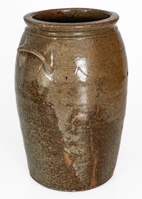 Three-Gallon Alkaline-Glazed Stoneware Jar, Southern U.S. origin