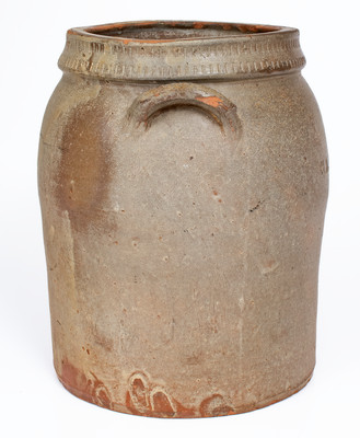 Very Rare B.A. LAWSON 1872 Salt-Glazed Stoneware Jar, probably Grindstaff Pottery, Blount County, TN