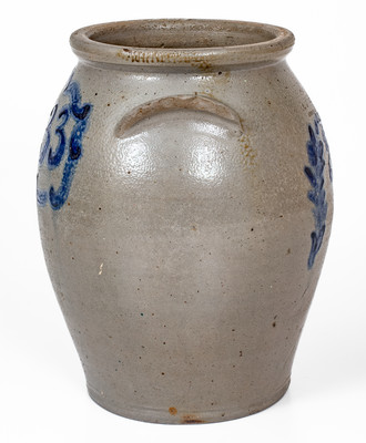 Extremely Rare J. MILLER / WHEELING, VA 1833 Stoneware Jar
