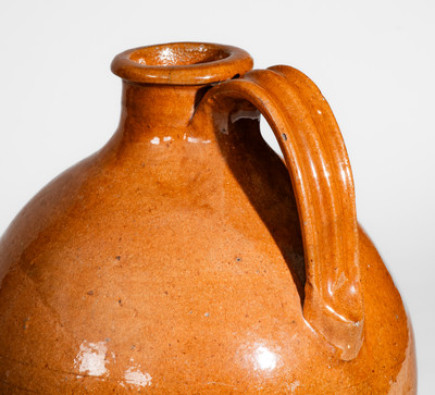 Attrib. Mottern Pottery, Carter County, Tenn. Redware Jug, c1820-60