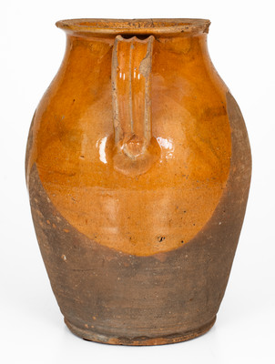 Attrib. Mottern Pottery, Carter County, TN Open-Handled Redware Jar
