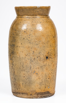 Rare attrib. Mottern Pottery, Carter County, TN Slip-Decorated Redware Canning Jar