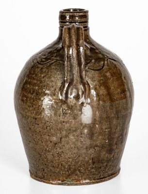 Small Lincoln County, North Carolina Alkaline-Glazed Stoneware Jug, c1850-80