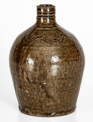 Small Lincoln County, North Carolina Alkaline-Glazed Stoneware Jug, c1850-80