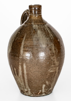 Fine Lincoln County, North Carolina Alkaline-Glazed Stoneware Jug, mid 19th century