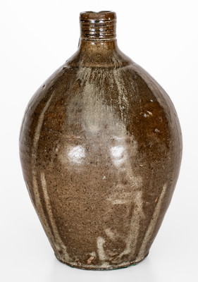 Fine Lincoln County, North Carolina Alkaline-Glazed Stoneware Jug, mid 19th century