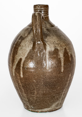 Fine Lincoln County, North Carolina Alkaline-Glazed Stoneware Jug, mid 19th century