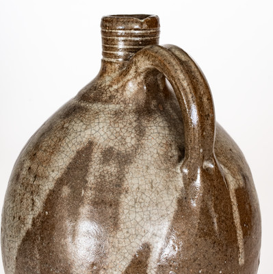 Fine Lincoln County, North Carolina Alkaline-Glazed Stoneware Jug, mid 19th century